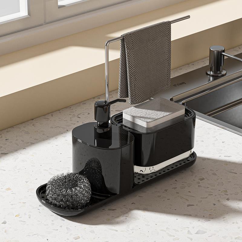 Multi-Functional Kitchen Dispenser with Drainage Tray