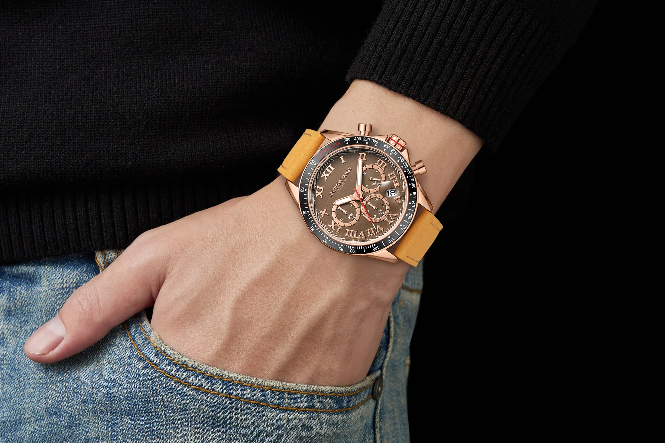 52% off on Men's Tachymeter Turbo Watch | OneDayOnly
