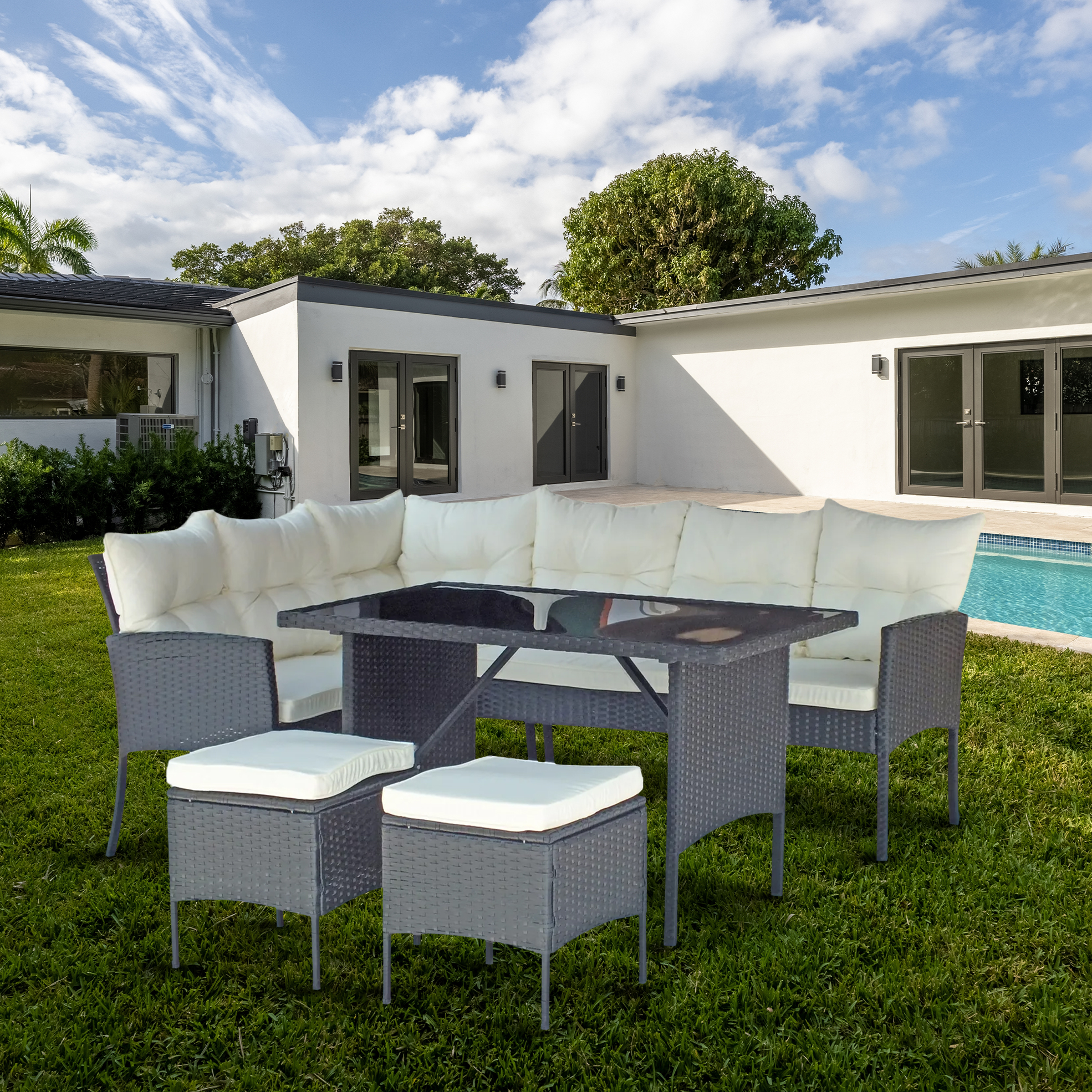 37% off on Santorini Patio Corner Lounge Set | OneDayOnly