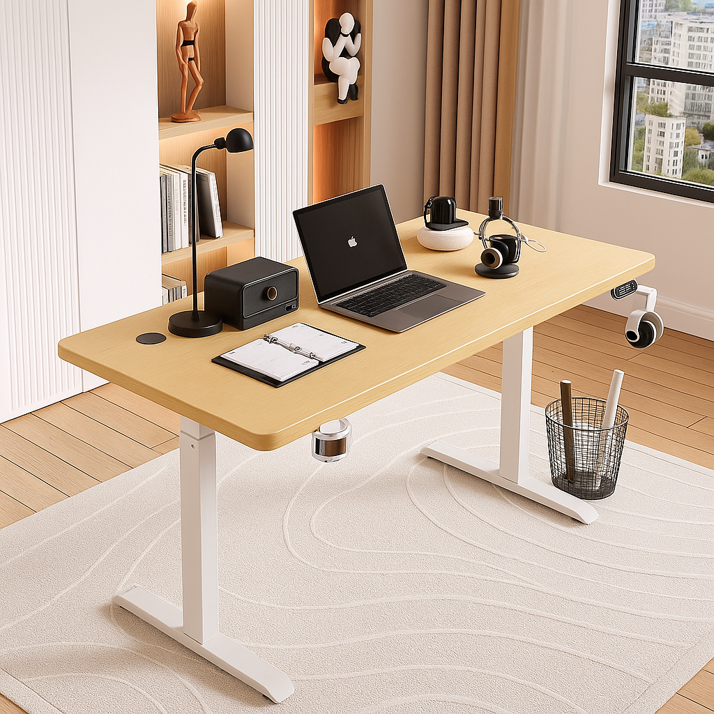 Electronic Height-Adjustable Desk with Smart Control Pad