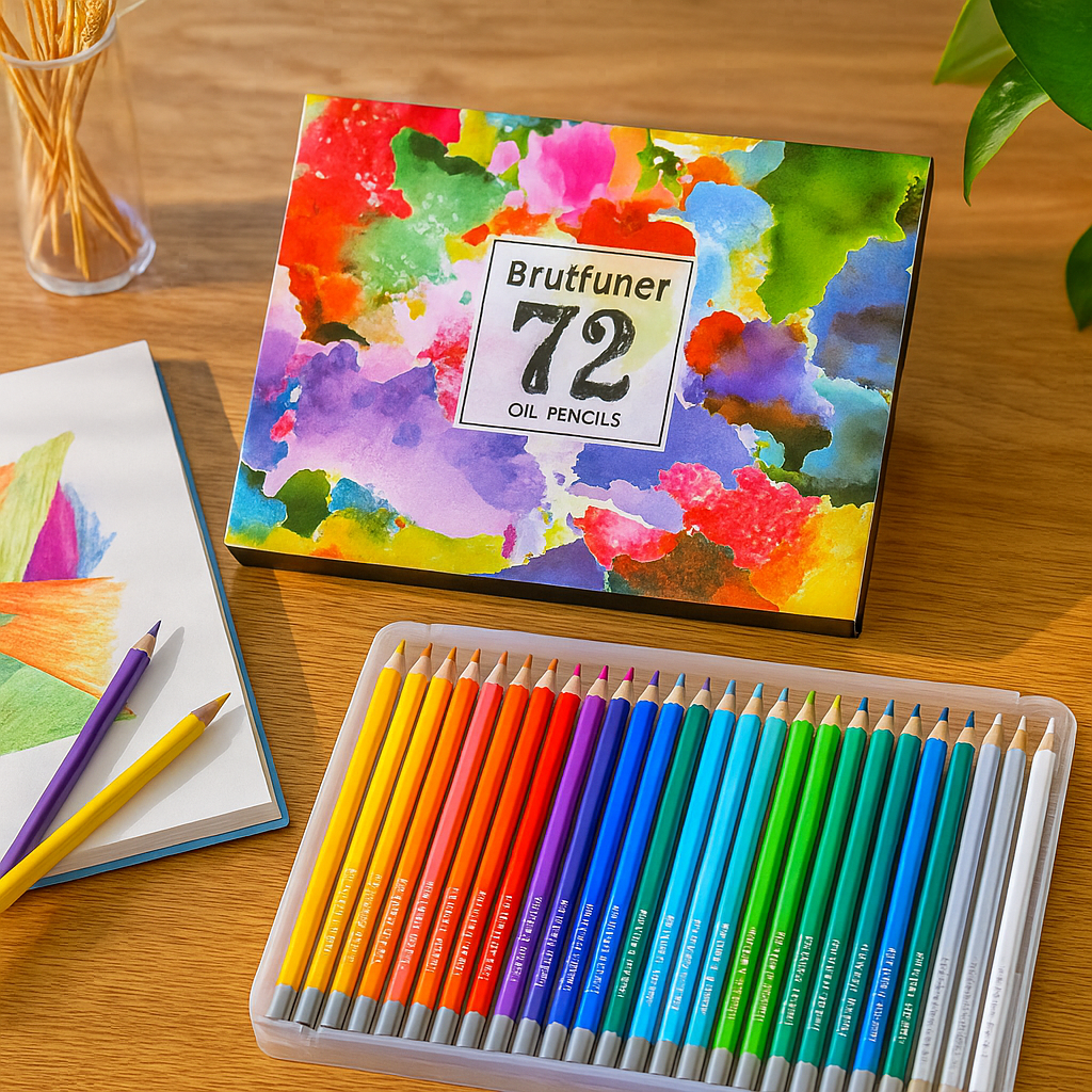 72-Piece Premium Oil Based Colour Pencil Set