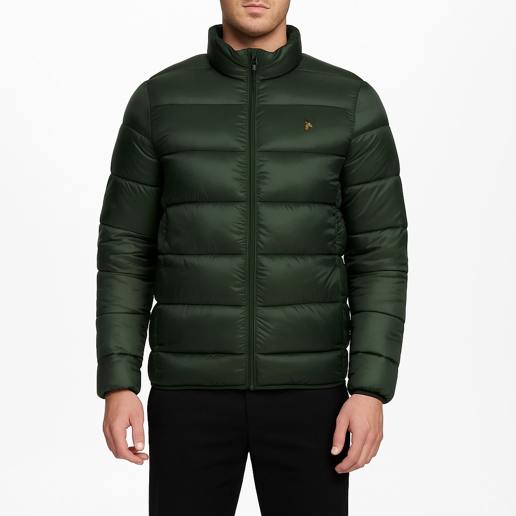 Unisex Green Puffer Jacket