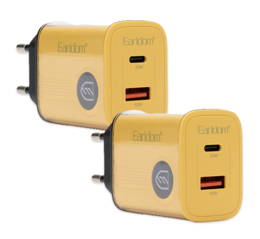 2x 20W Fast Charge PD Charging Blocks