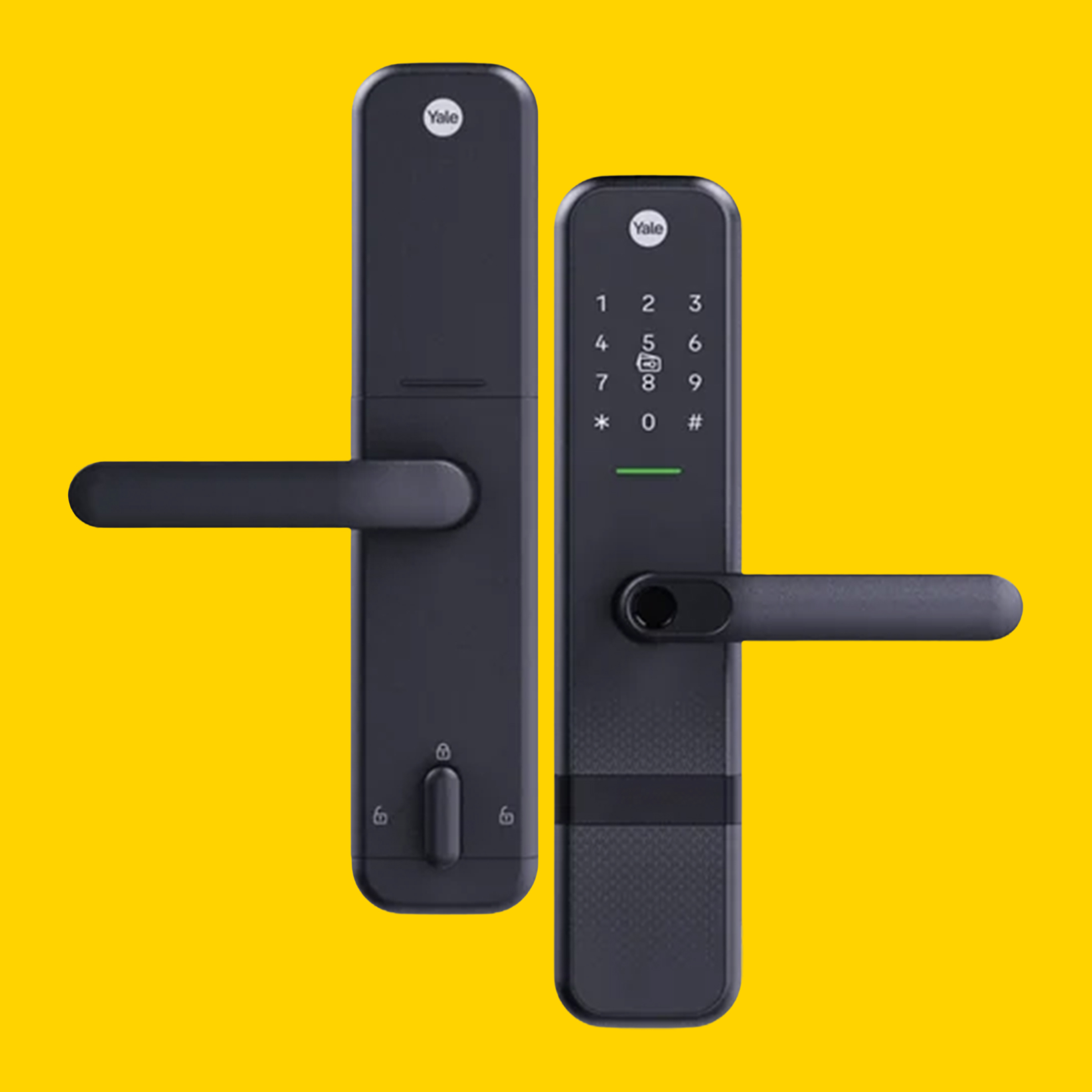 Zuri Smart Biometric Door Lockset, Bluetooth, Fingerprint, PIN, RFID Cards and Key