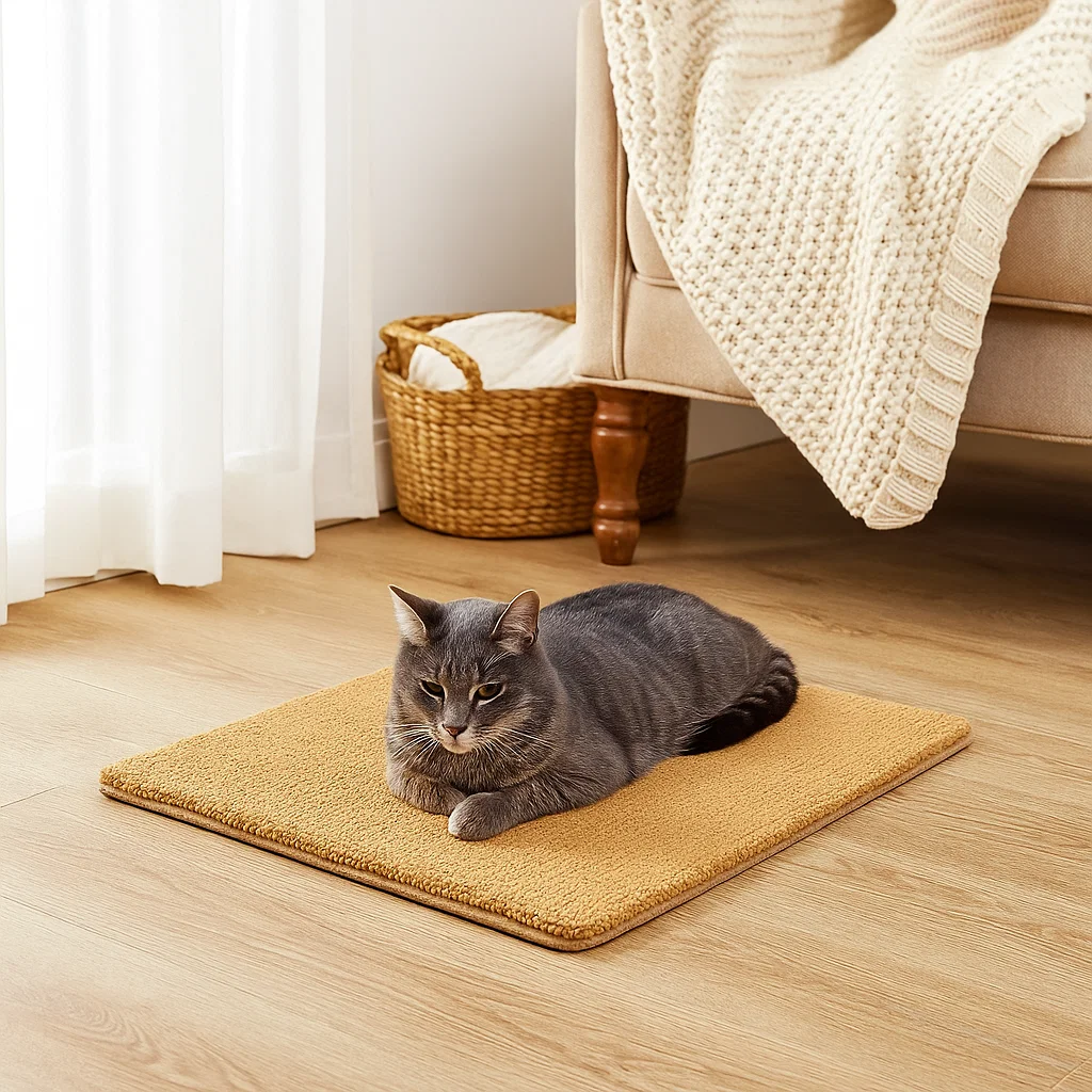 Self-Heating Non-Slip Fleece Pet Pad