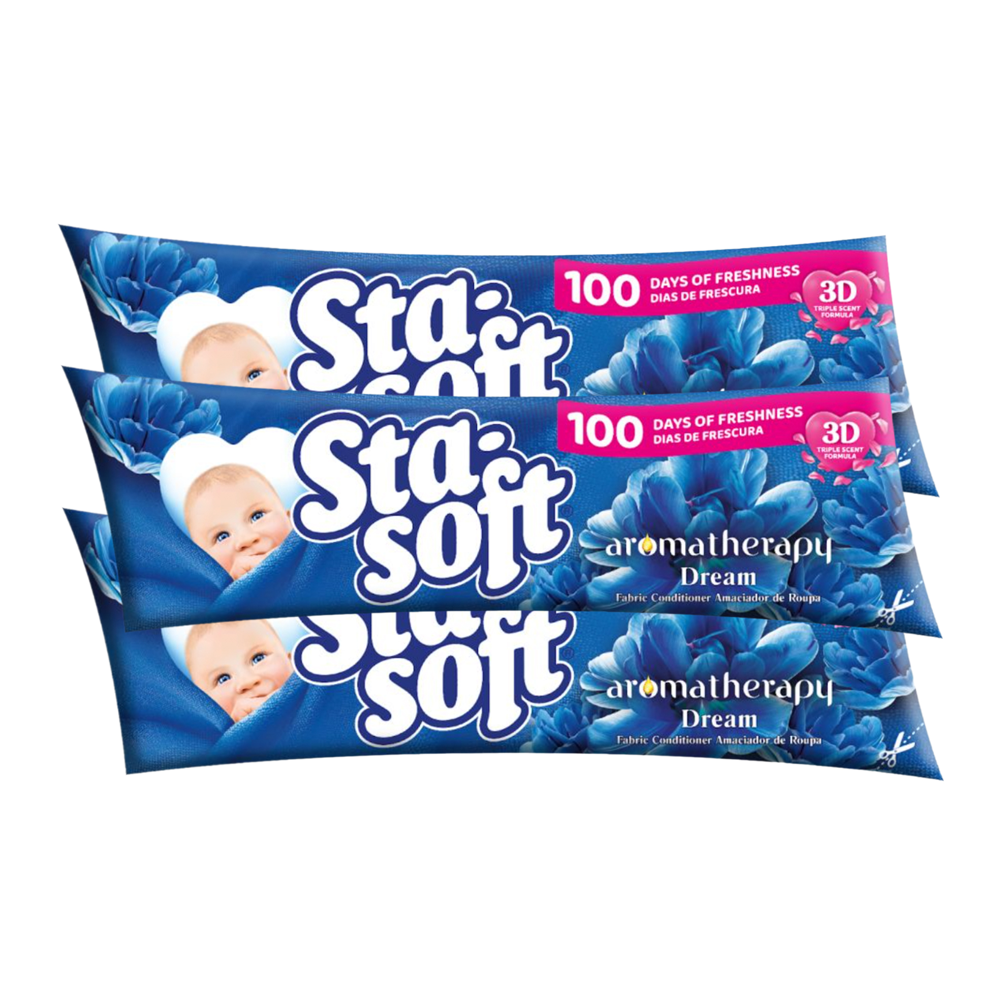 3x 500ml Fabric Conditioner Refills