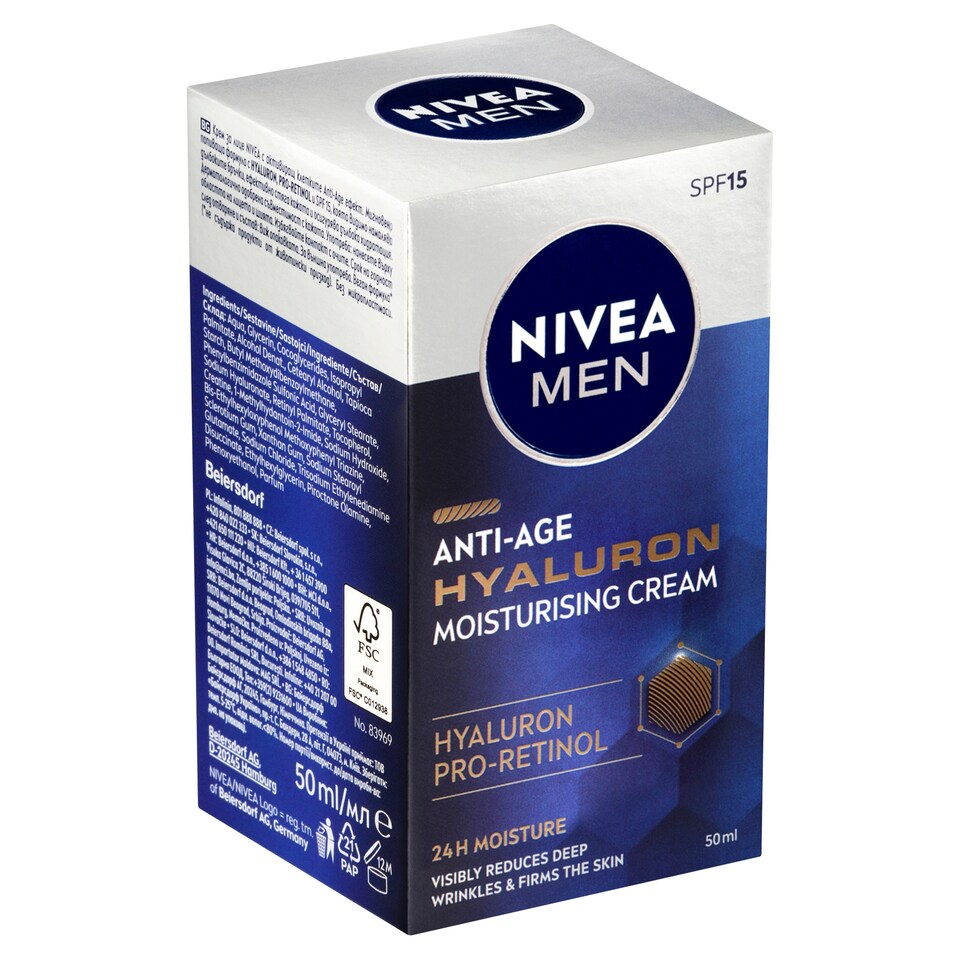 50ml SPF15 Active Age Hyaluron Moisturiser