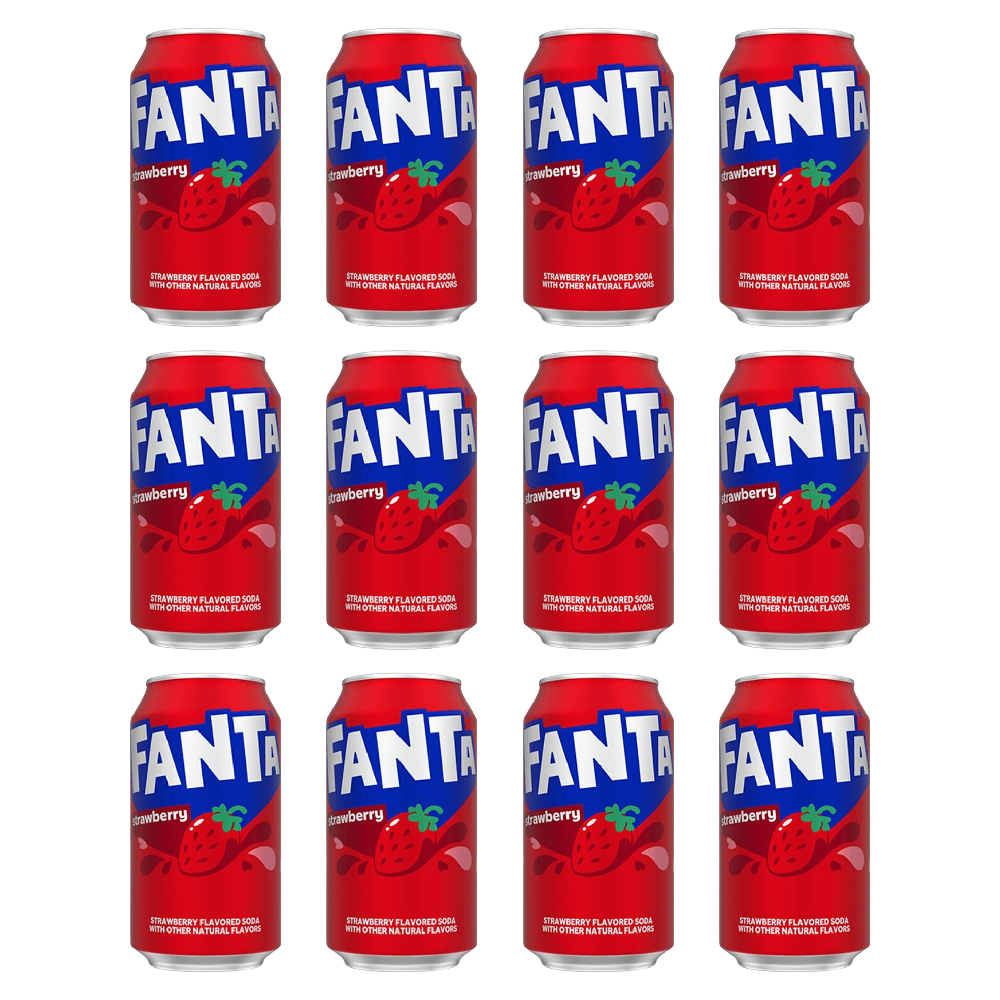 Fanta 12x 355ml Flavoured Soda Drinks | OneDayOnly