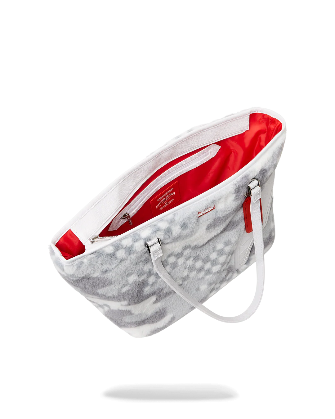 23% off on Sprayground White 3AM Fur Bag | OneDayOnly