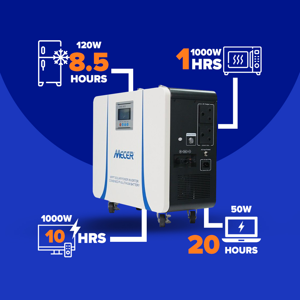 25.6V 820W Lithium Battery Solar Charge Trolley Inverter