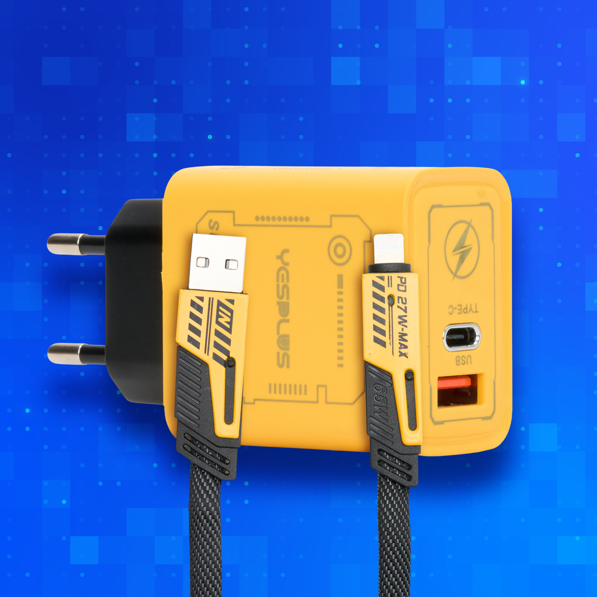 3A Super Fast Charger Block with Cable