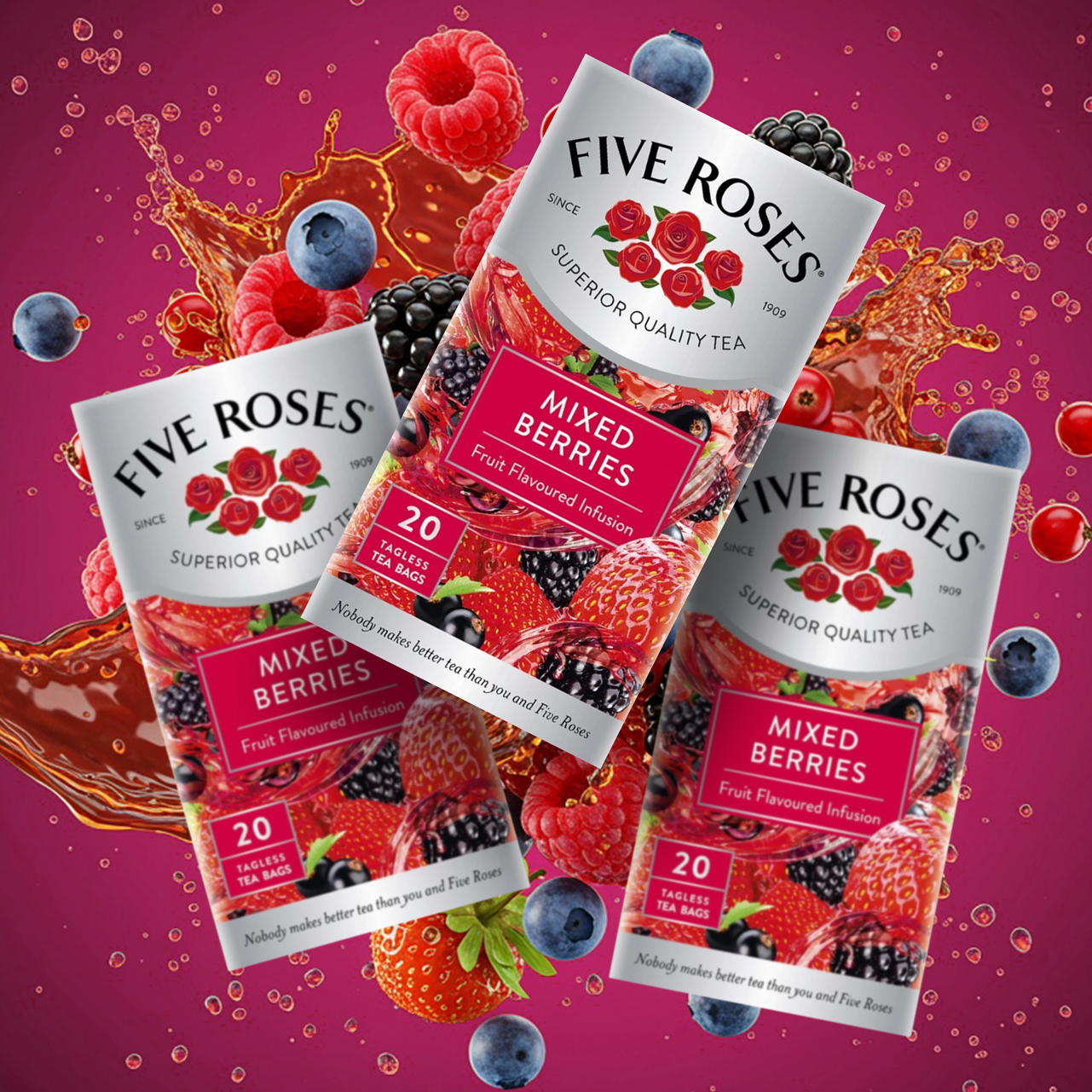 37% off on 3x 20's Tagless Fruit Infusions Tea Bags | OneDayOnly