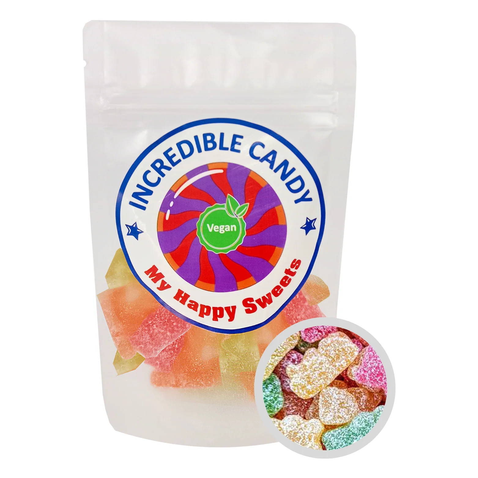 Incredible Candy 3x 75g Assorted Vegan Sweets | OneDayOnly