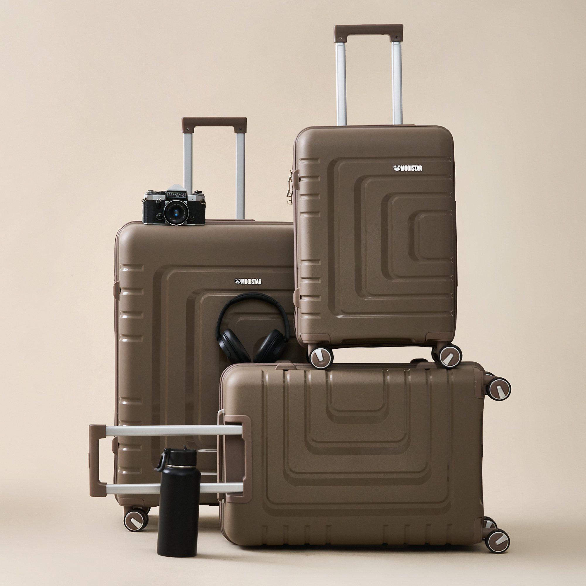 60% off on 3-Piece Hard Shell Luggage Set | OneDayOnly