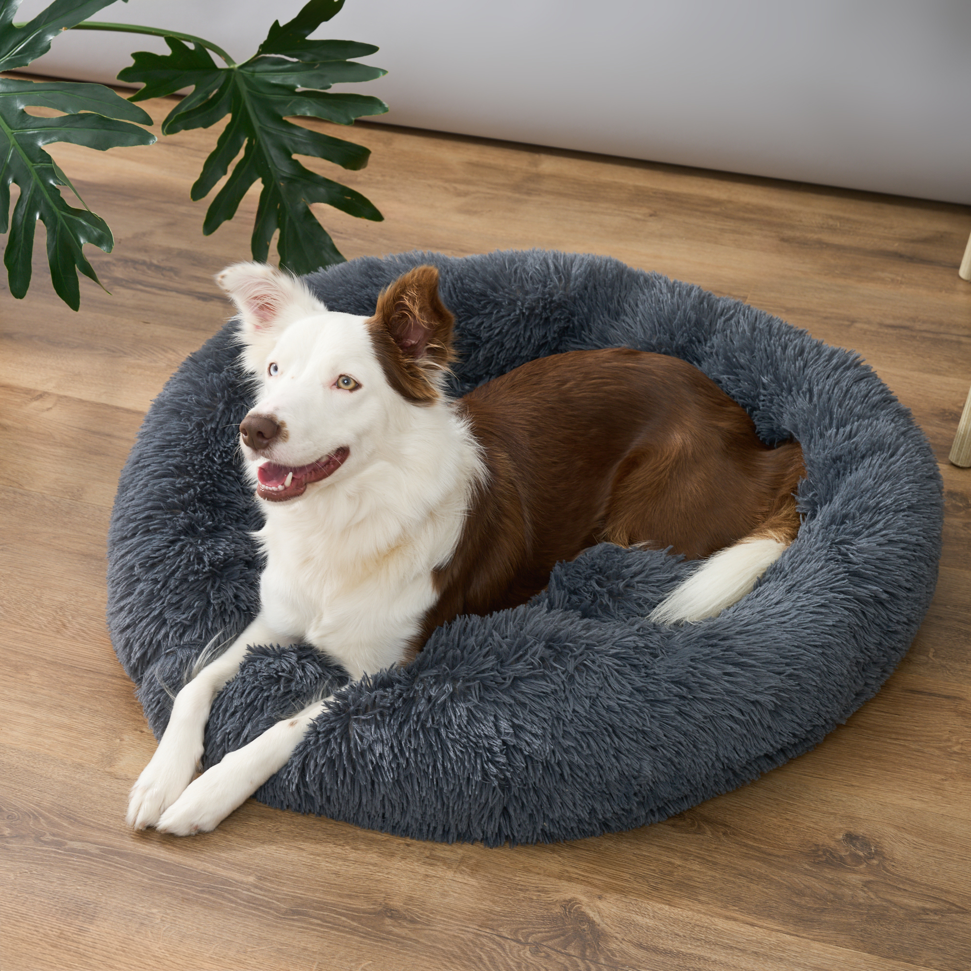 59% off on SnuggleSack Round Shaggy Pet Bed | OneDayOnly