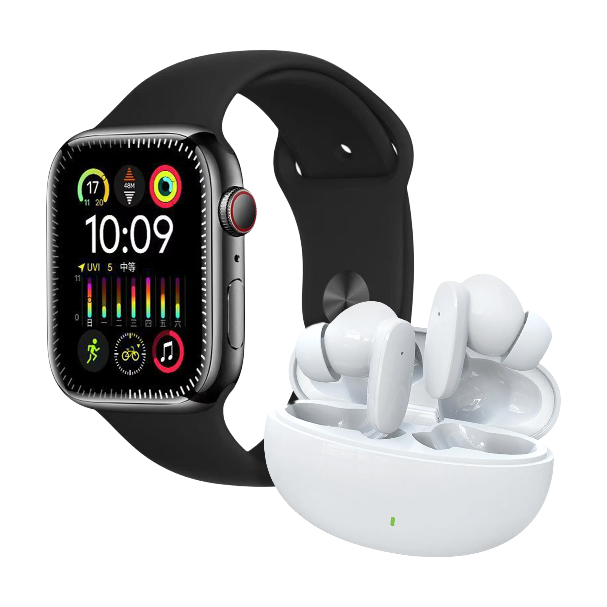 JA17 Truly Wireless Earbuds and 42mm Fitness Tracking Smart Watch