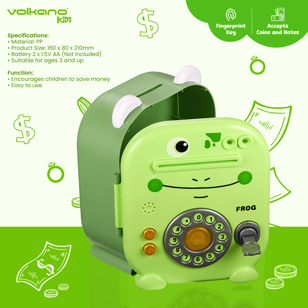 34% off on Volkano Kids Money Saving Vault | OneDayOnly