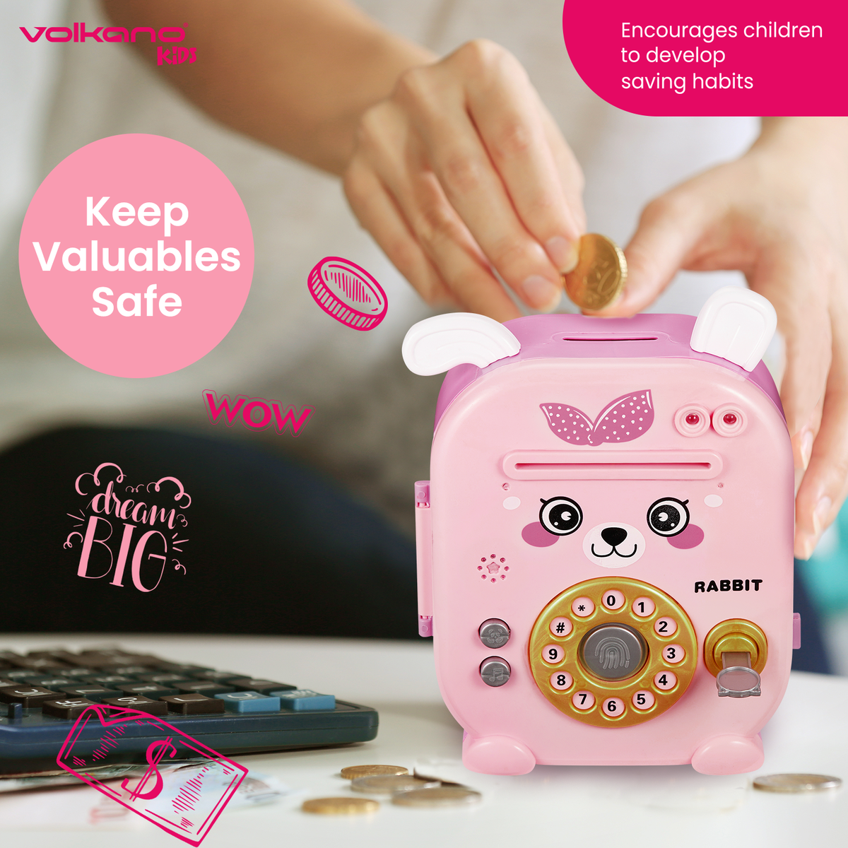34% off on Volkano Kids Money Saving Vault | OneDayOnly