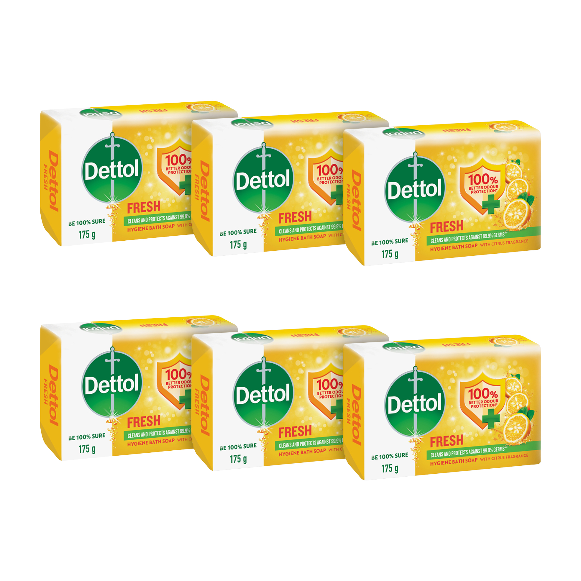 6x 175g Hand and Body Soaps