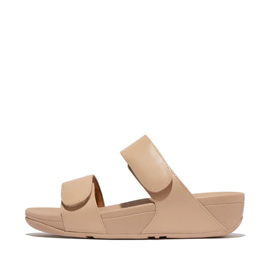 Ladies Lulu Adjustable Leather Slides