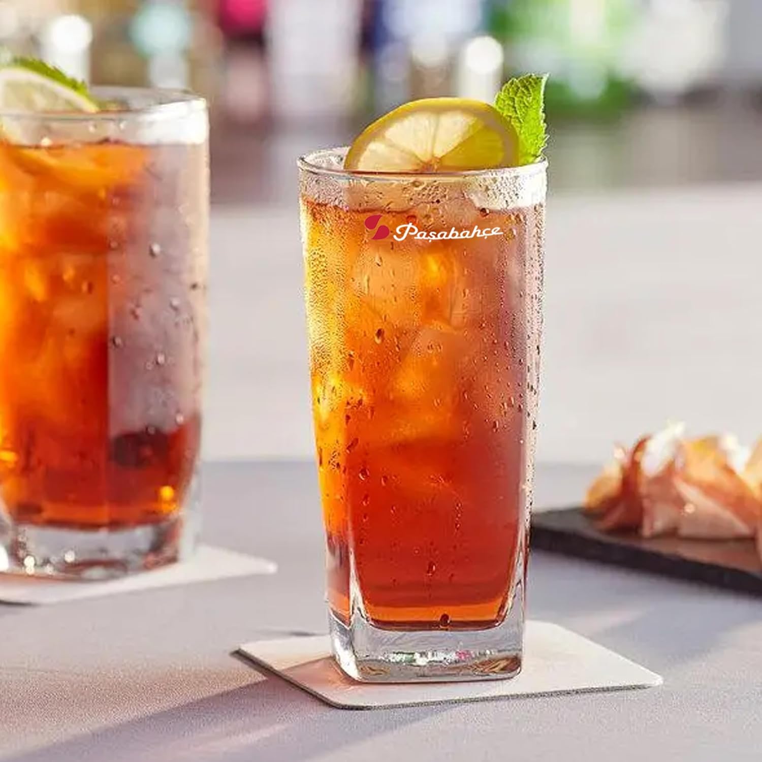 6x 340ml Carre Modern Hi-Ball Glasses