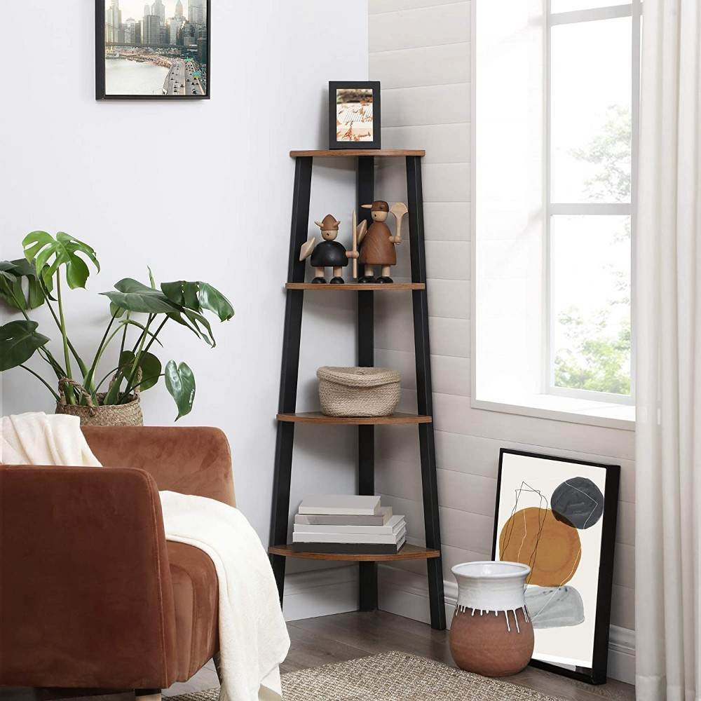 4-Tier Palma Corner Display Shelf Stand