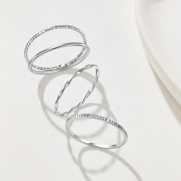 Illusion Stackable Ring Set
