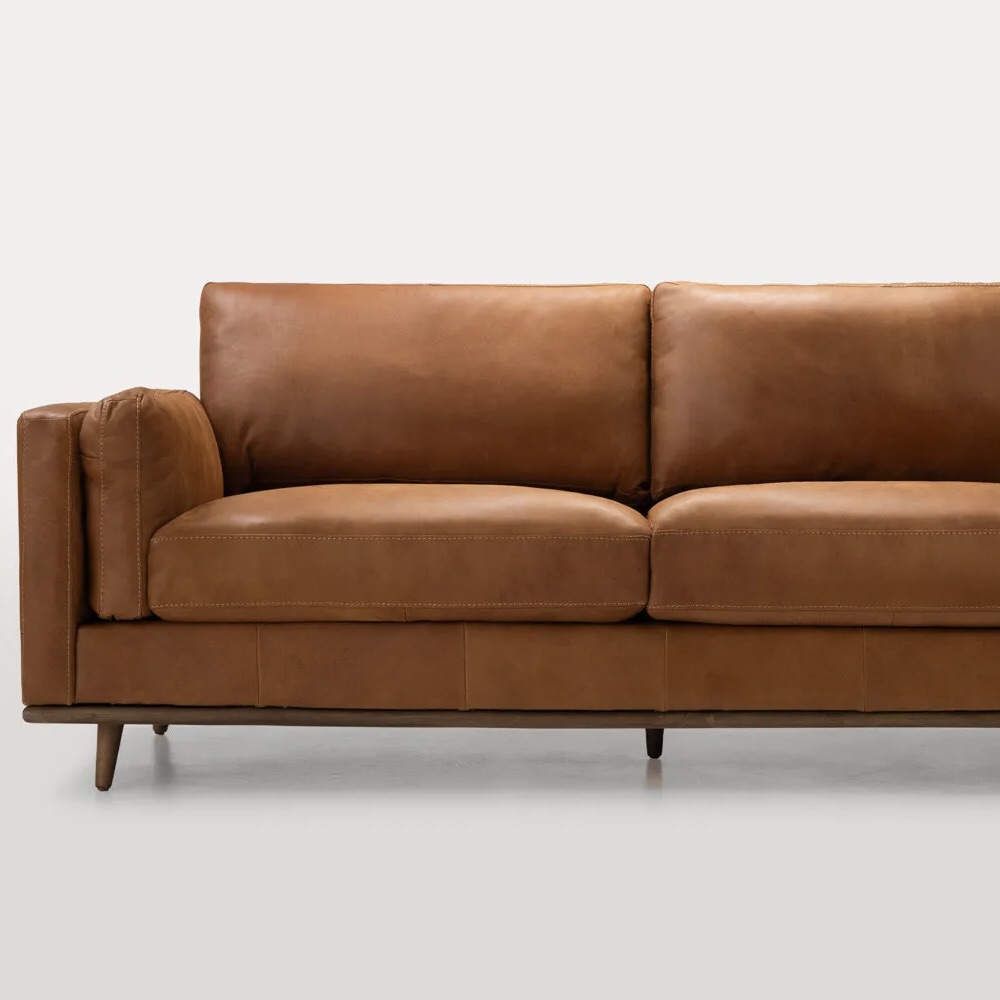 3-Seater Leather Couch