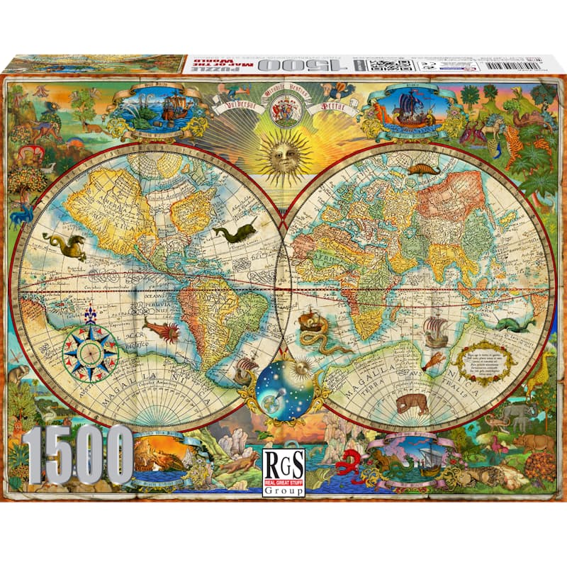 1000-Piece Maps of the World