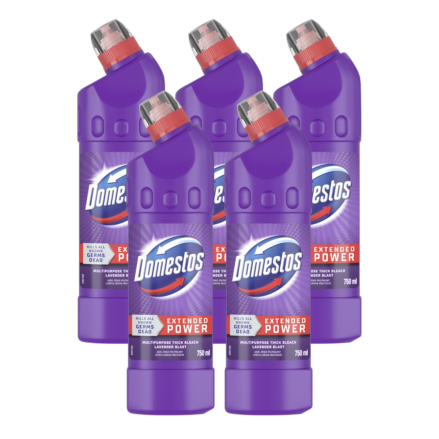 5x 750ml Multi-Purpose Bleaches