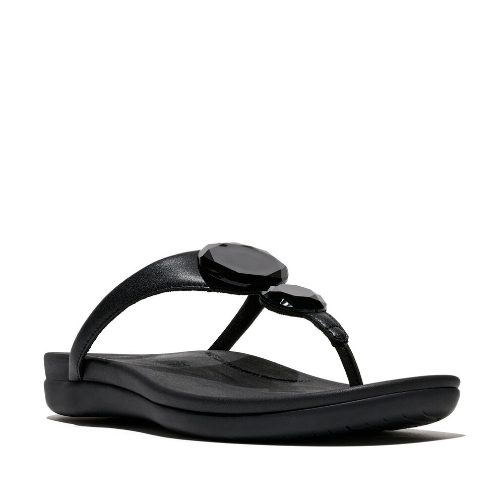 Black Solay Toe Post Big Resin Adornment