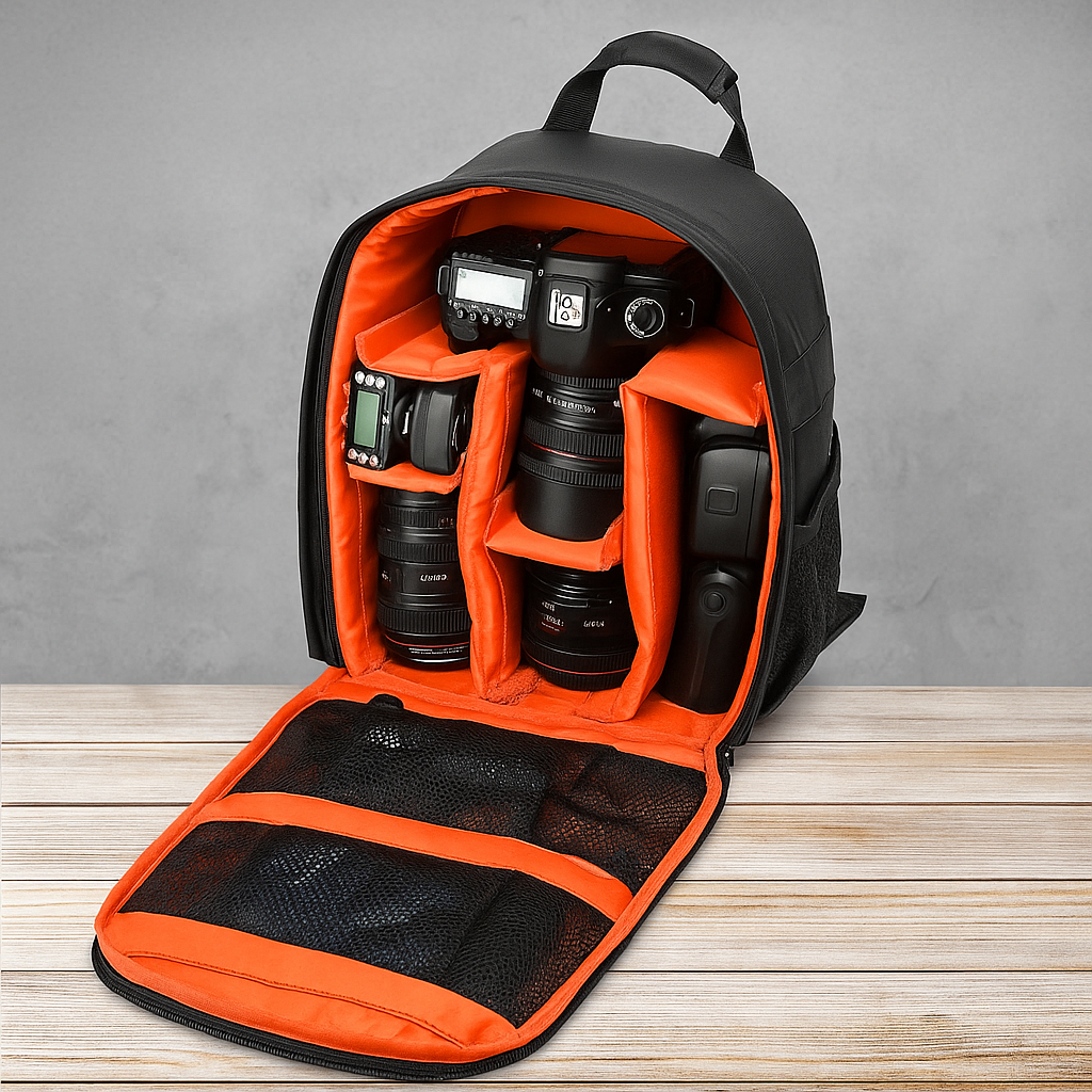 Water-Resistant Camera Backpack