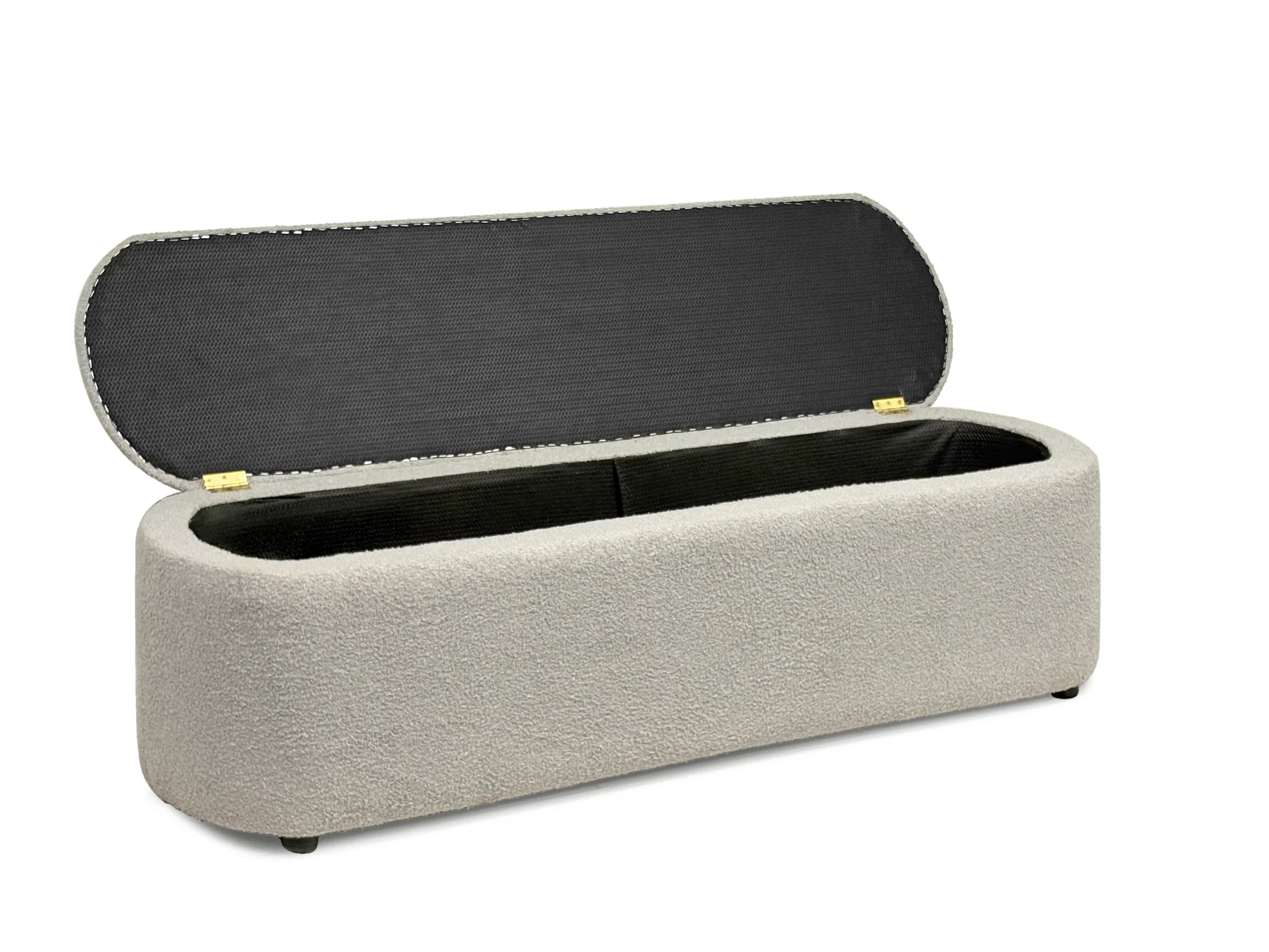 Boucle Ottoman チャコールグレー 2way Pucker Warm Grey Performance