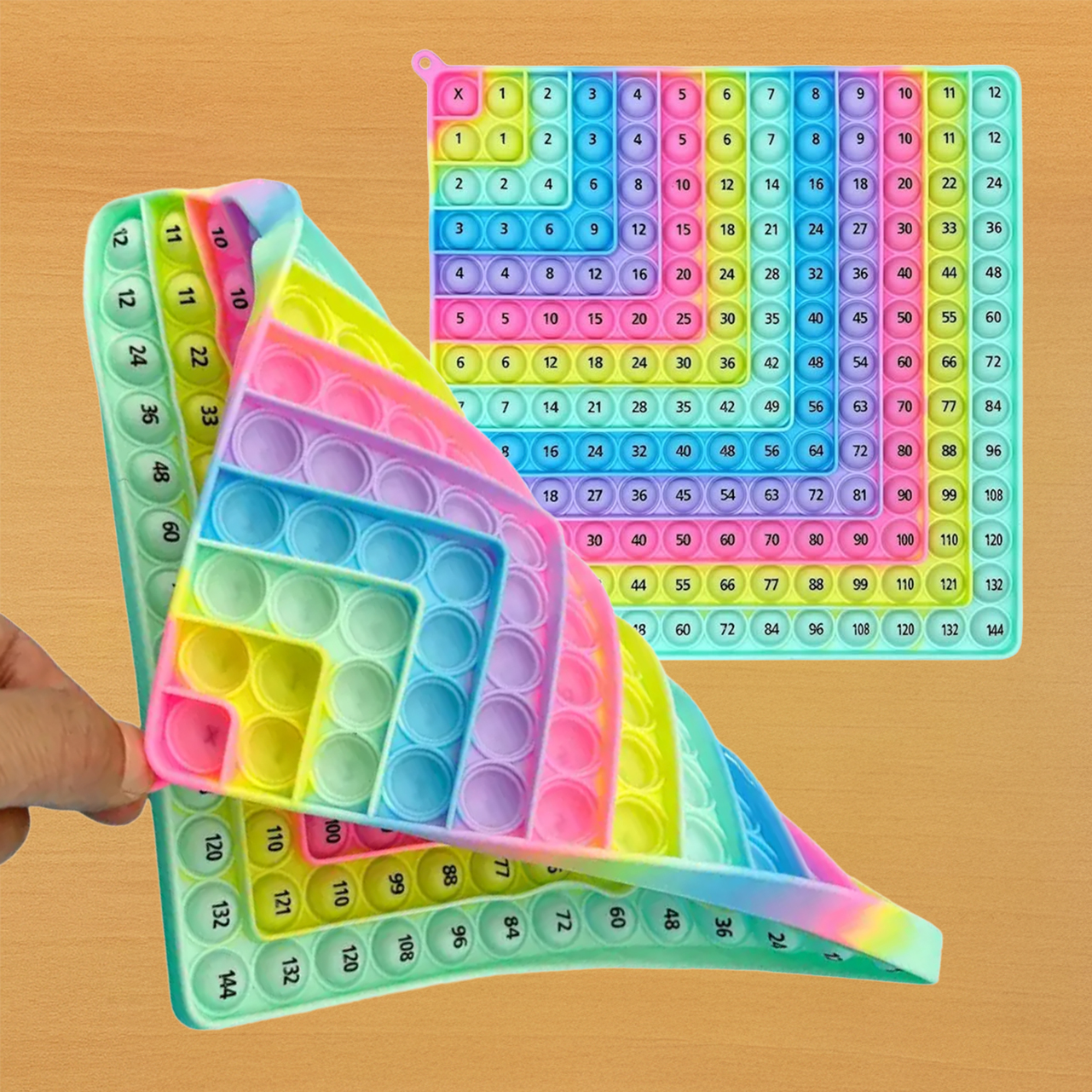 Silicone Multiplication Table Pop Fidget Toy