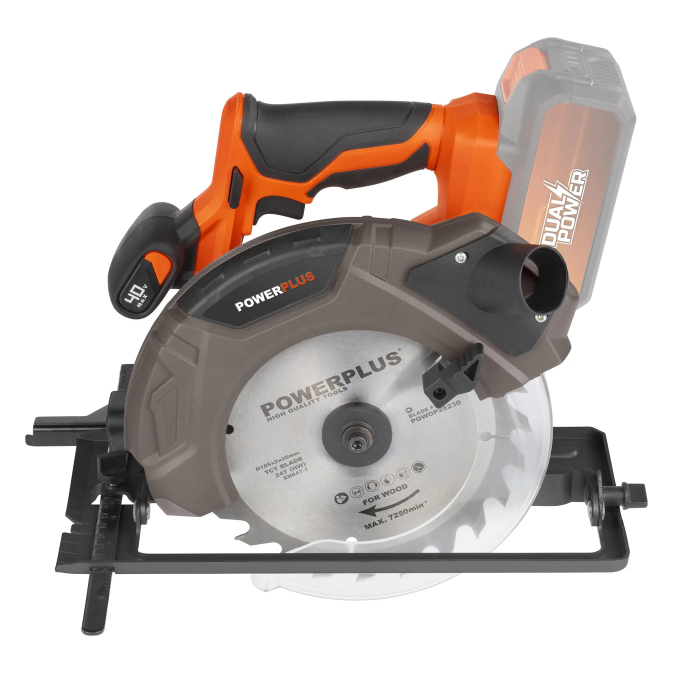 40V Circular Saw with Battery and Charger