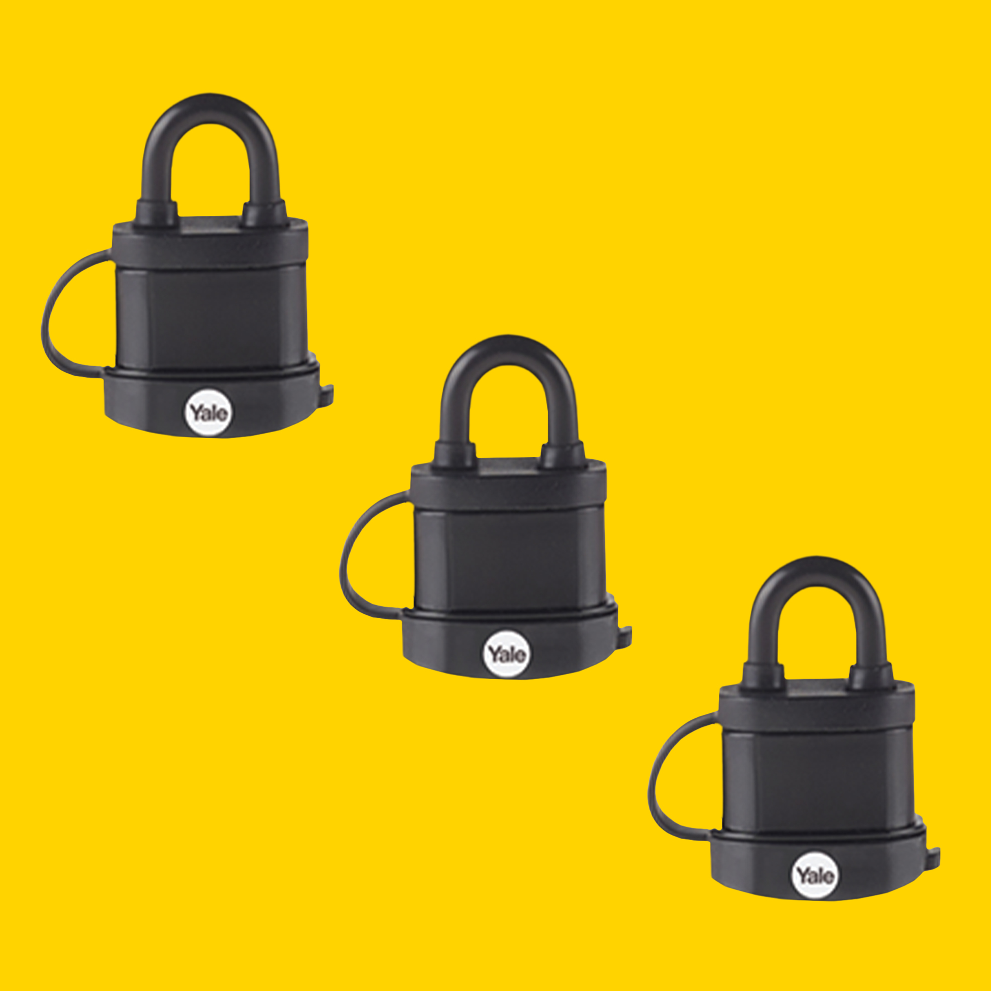 3x 35mm Trailer Padlocks