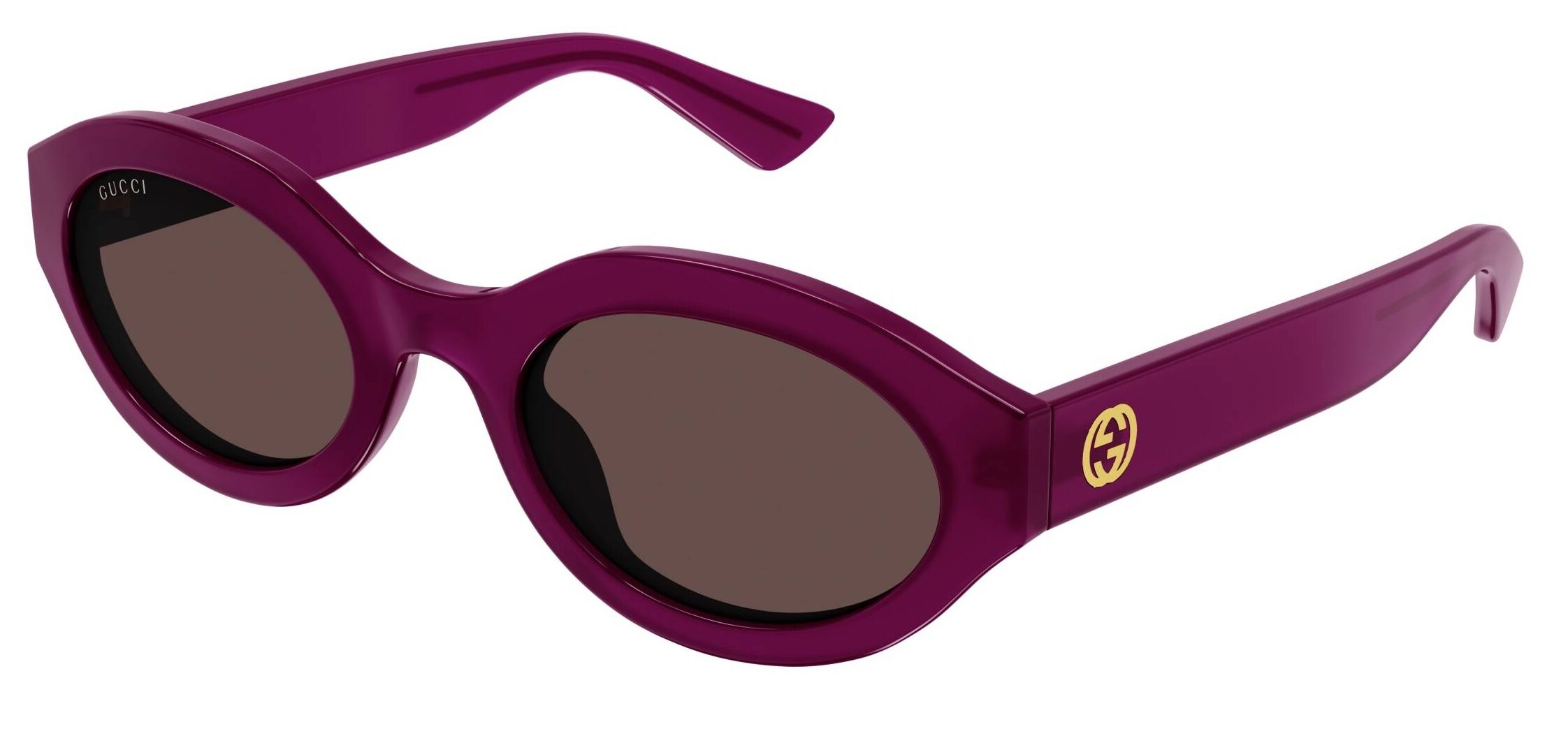 Ladies Fuschia Oval Sunglasses