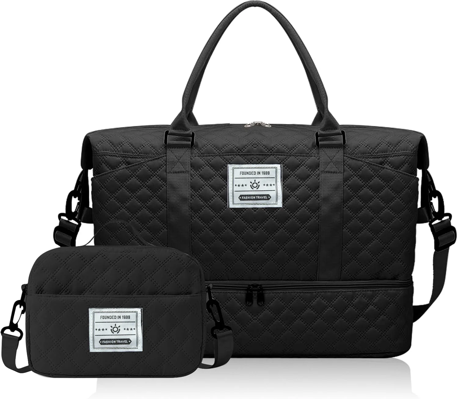 2-Piece Waterproof Duffel Bag and Toiletry Pouch