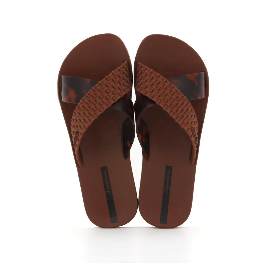 Ladies Sense Slide Brown Sandals