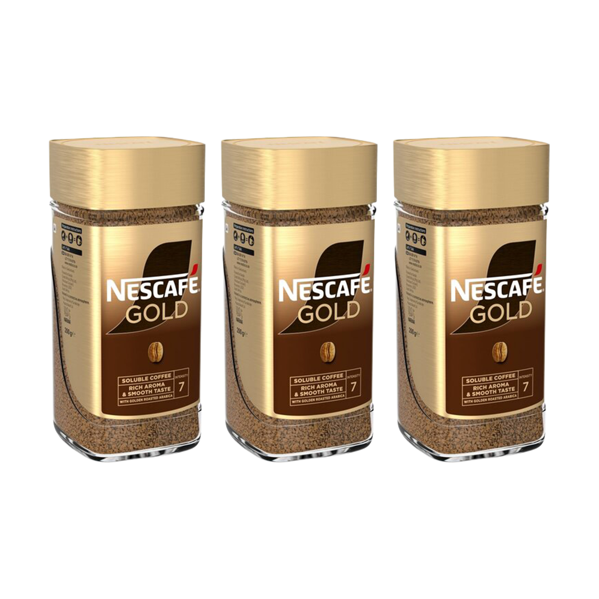 3x 200g Gold Instant Coffee Jars