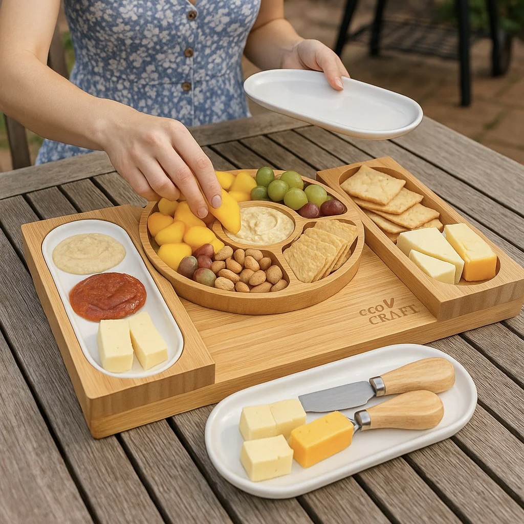 50% off on Eco Craft Luxury Bamboo Cheeseboard | OneDayOnly