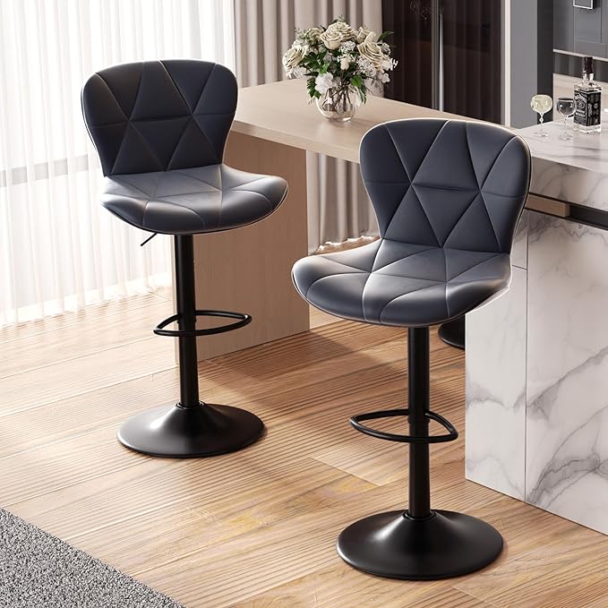 40% off on Kaylin 2x Vegan Leather Bar Stools | OneDayOnly