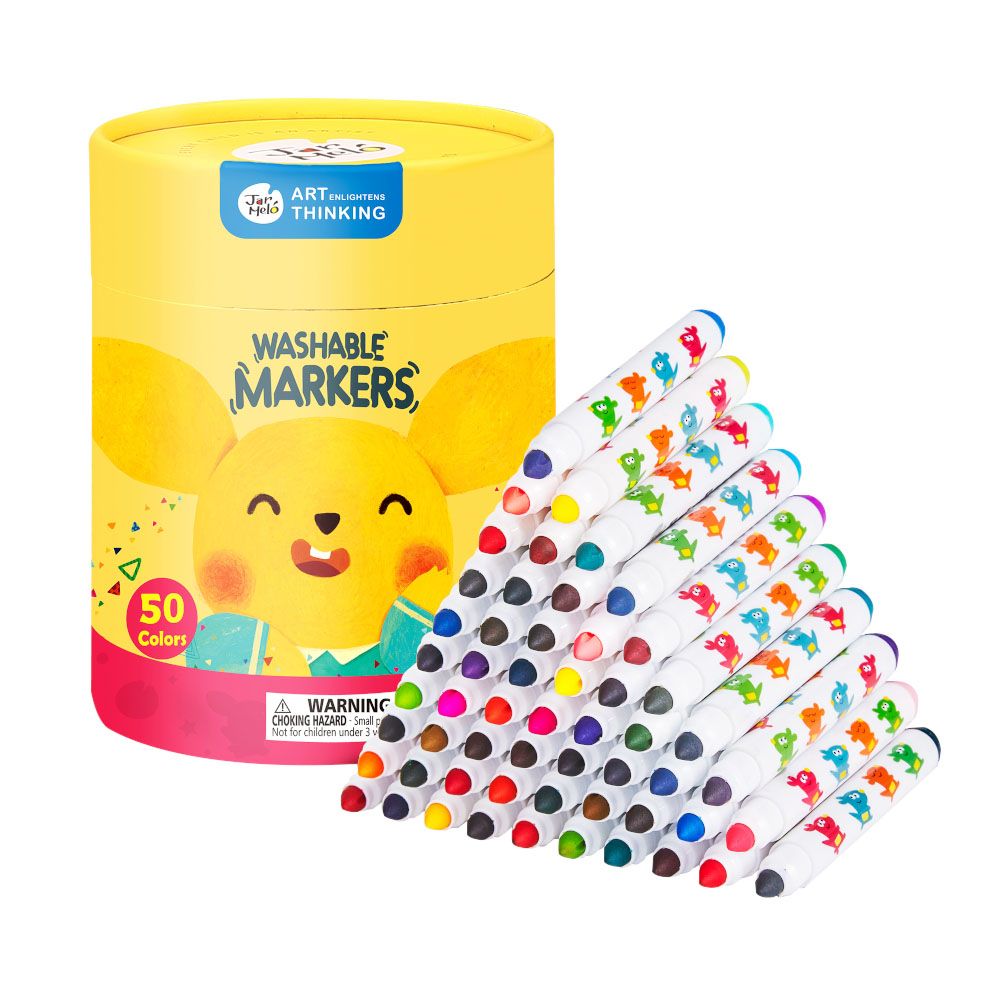 50x Washable Colour Markers