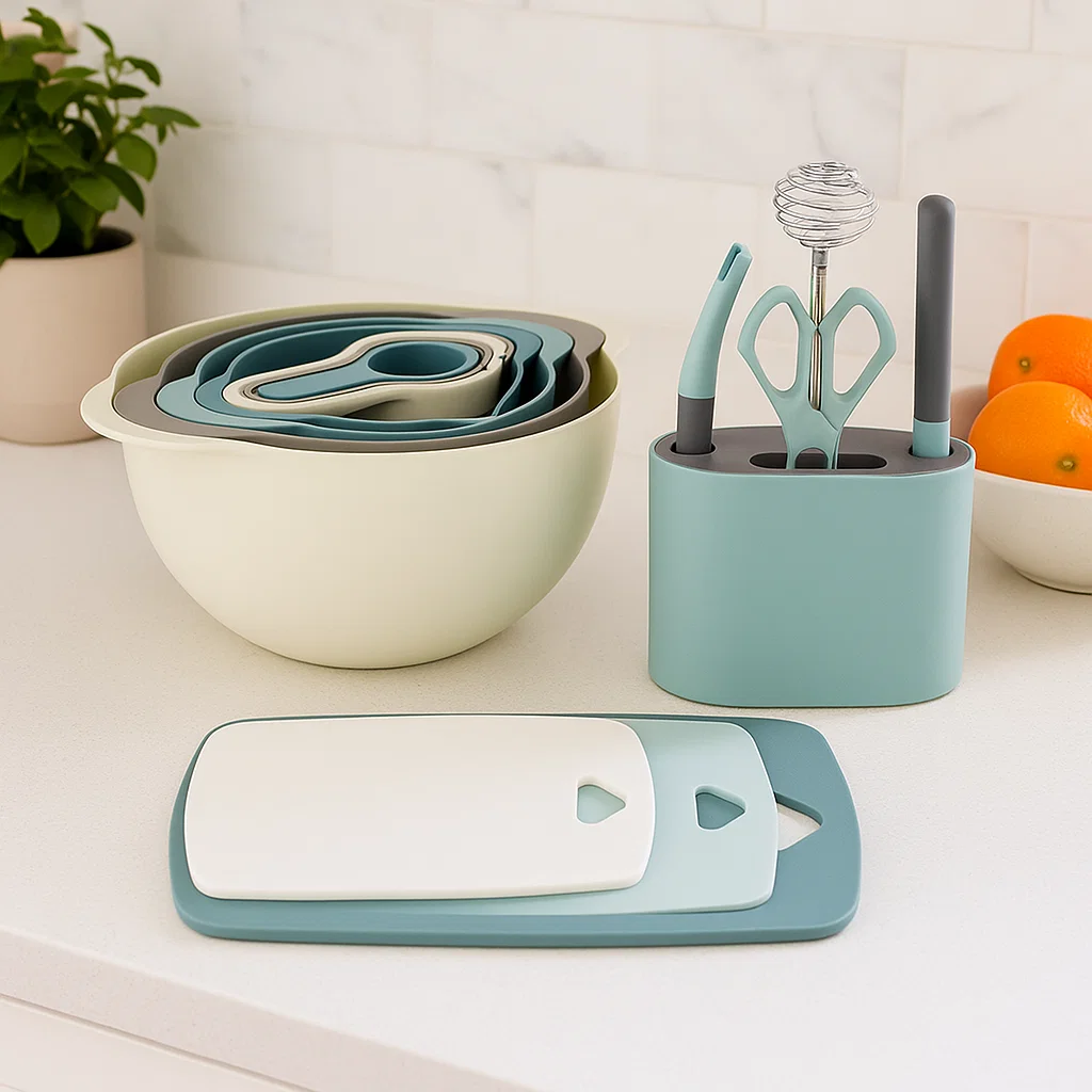 Blue Kitchen Tool Set (Not exact product)