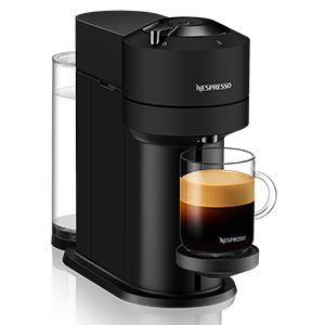 Vertuo Next Black Coffee Machine with Barista Recipe Glass