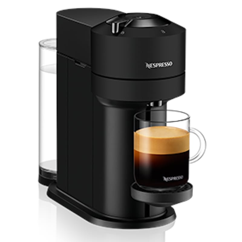 Vertuo Next Black Coffee Machine with Barista Recipe Glass Vertuo Next Black Coffee Machine with Barista Recipe Glass