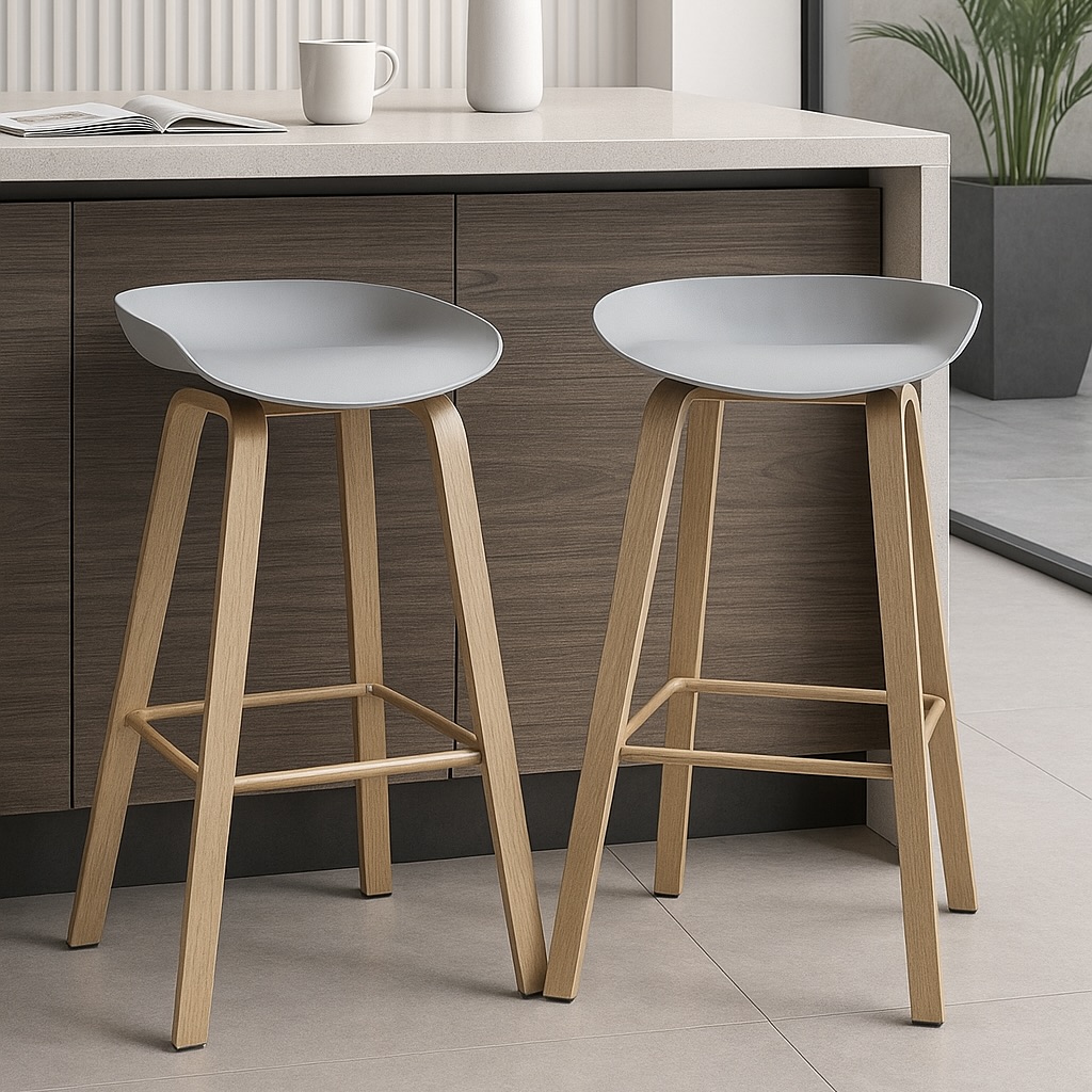 Kitchen Stools - Grey