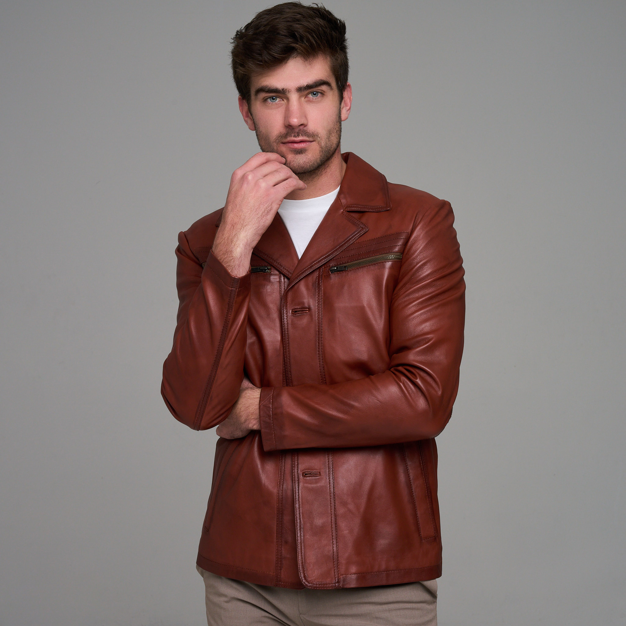 47% off on Men's or Ladies Leather Jacket | OneDayOnly