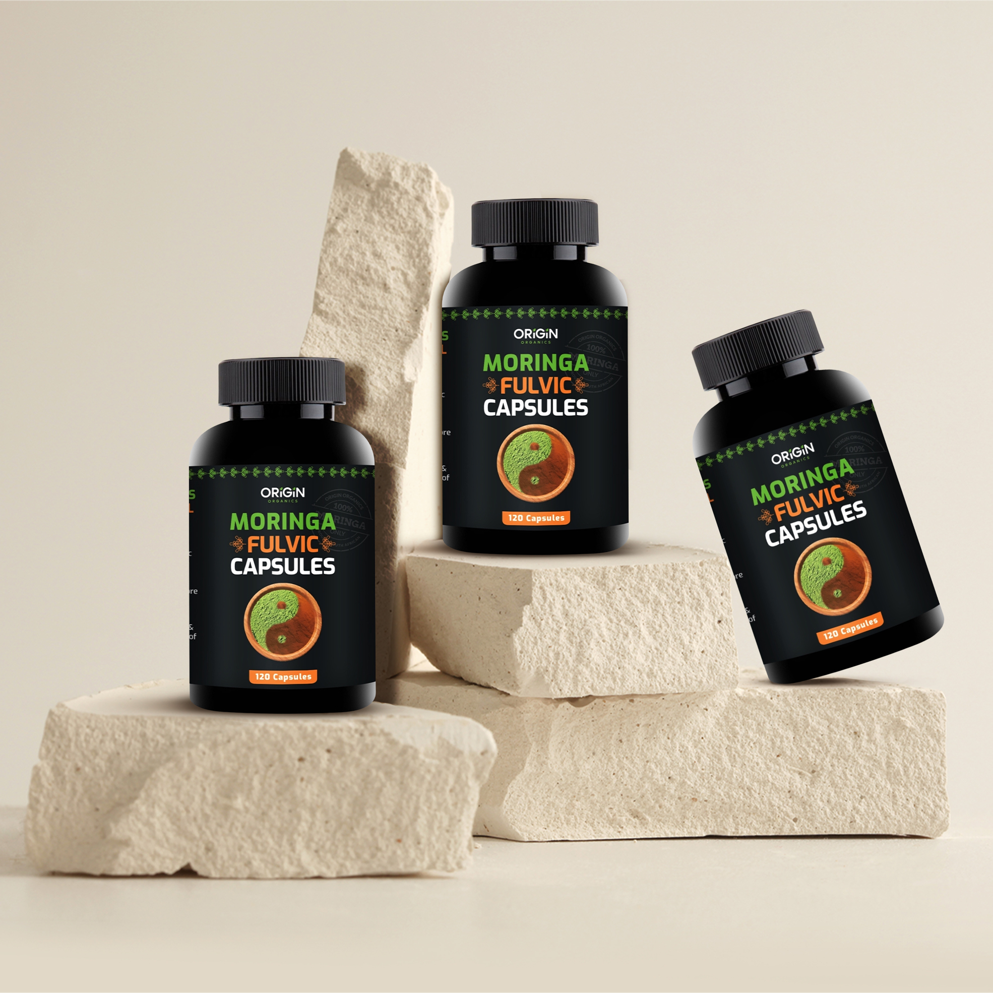 3x 120's Moringa Fulvic Capsules