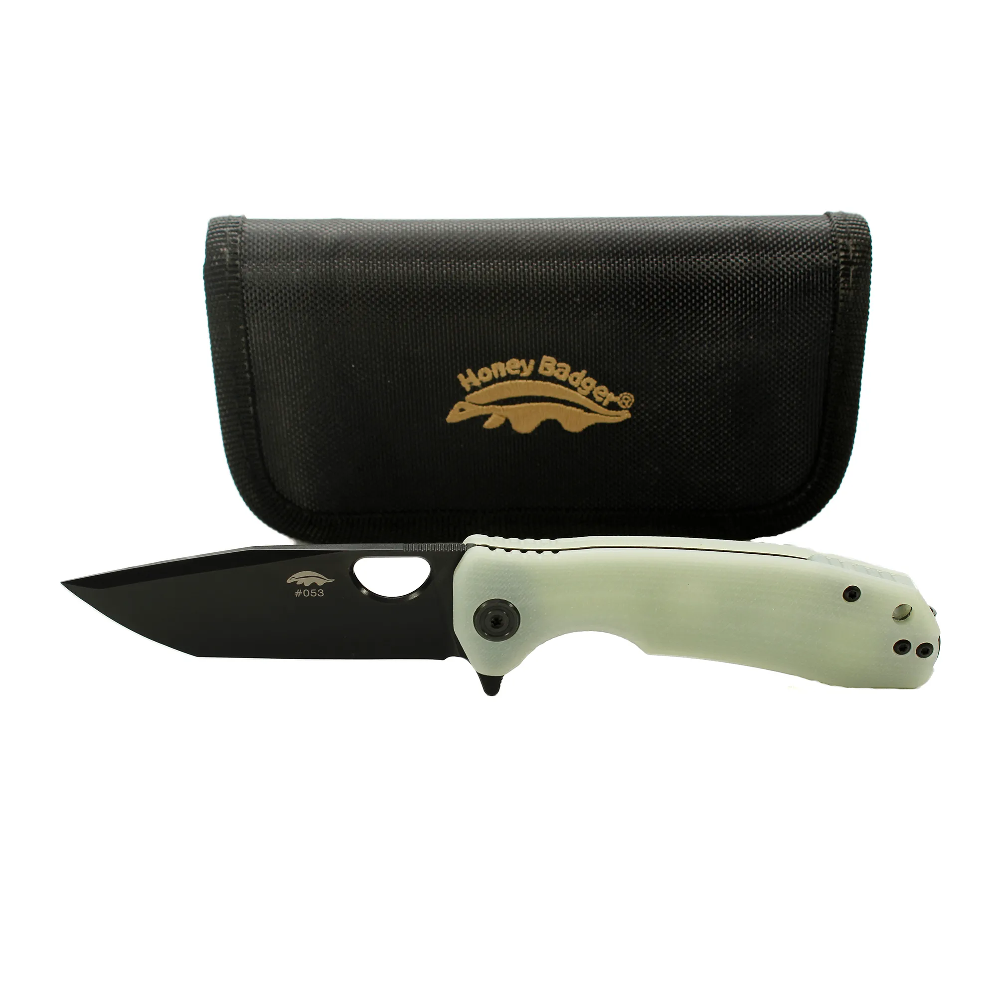 Limited Edition Medium Tanto Black DLC 14C28N Jade G10 (Model: HB1277)